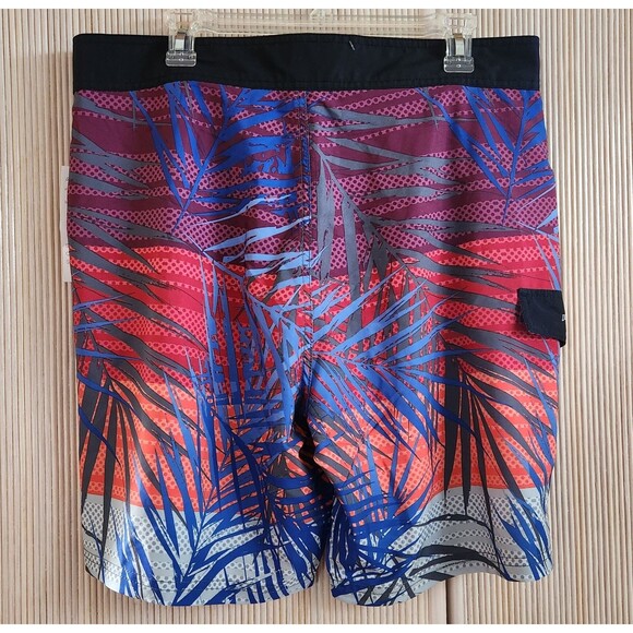 Pipeline Board Shorts Men's Size 36 Surf Swim Stretch Tropical Ocean Unlined NWT - Picture 2 of 13